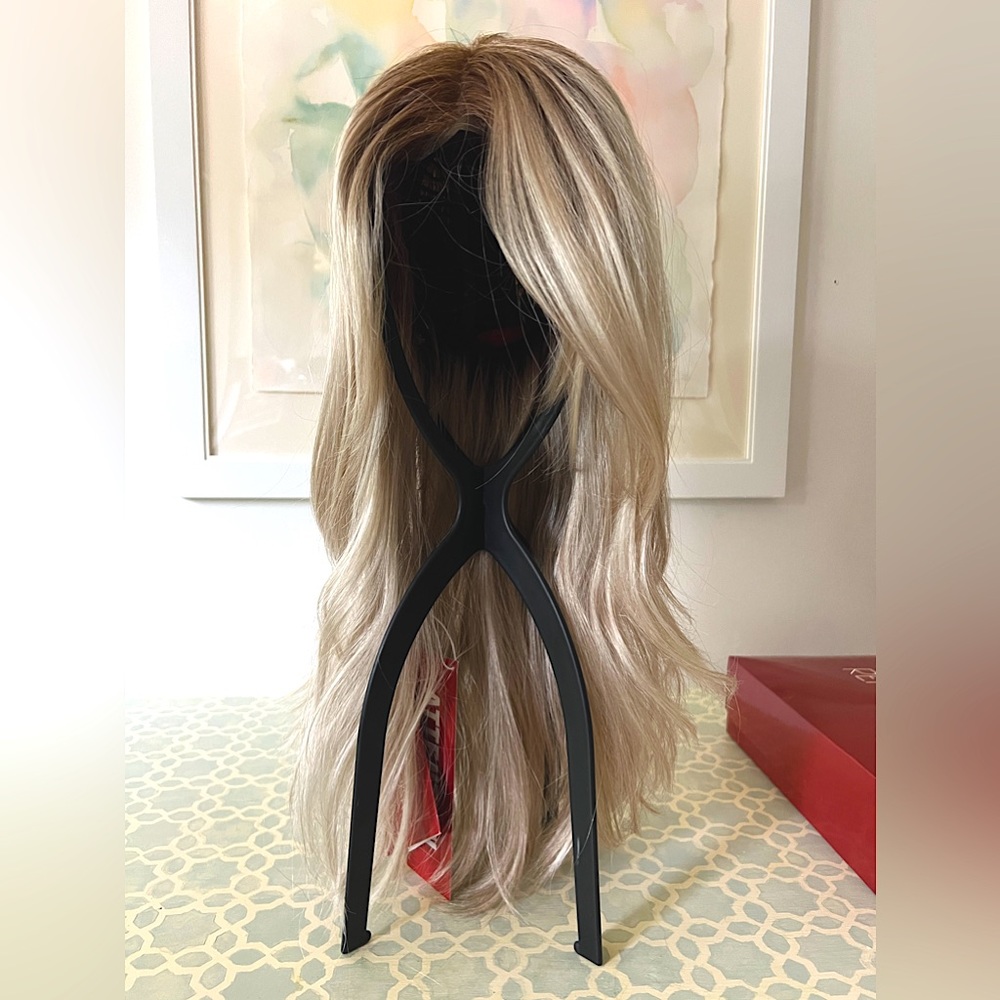 Sage by Rene of Paris Lace Front and Mono part blonde wig with rooting
Worn once